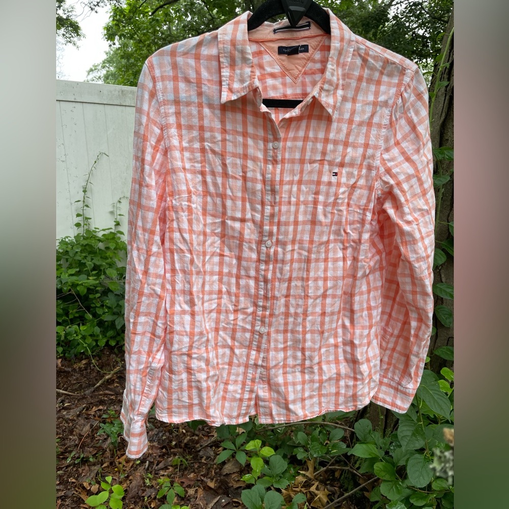 Tommy Hilfiger plaid button-up shirt